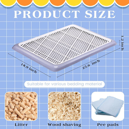 Dog Pee Pad Holder Tray with Mesh Potty Training, 19.69 x 14.17 Inch