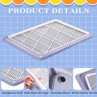 Dog Pee Pad Holder Tray with Mesh Potty Training, 19.69 x 14.17 Inch