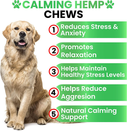 Hemp Hip and Joint Supplement for Dogs - Glucosamine for Dogs - 170 Count