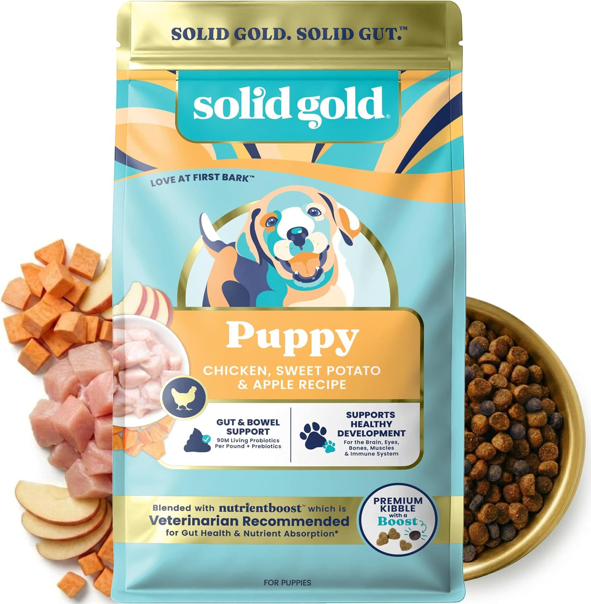 Solid Gold Lamb Dry Dog Food for Adult & Senior Dogs, Probiotics, 22LB