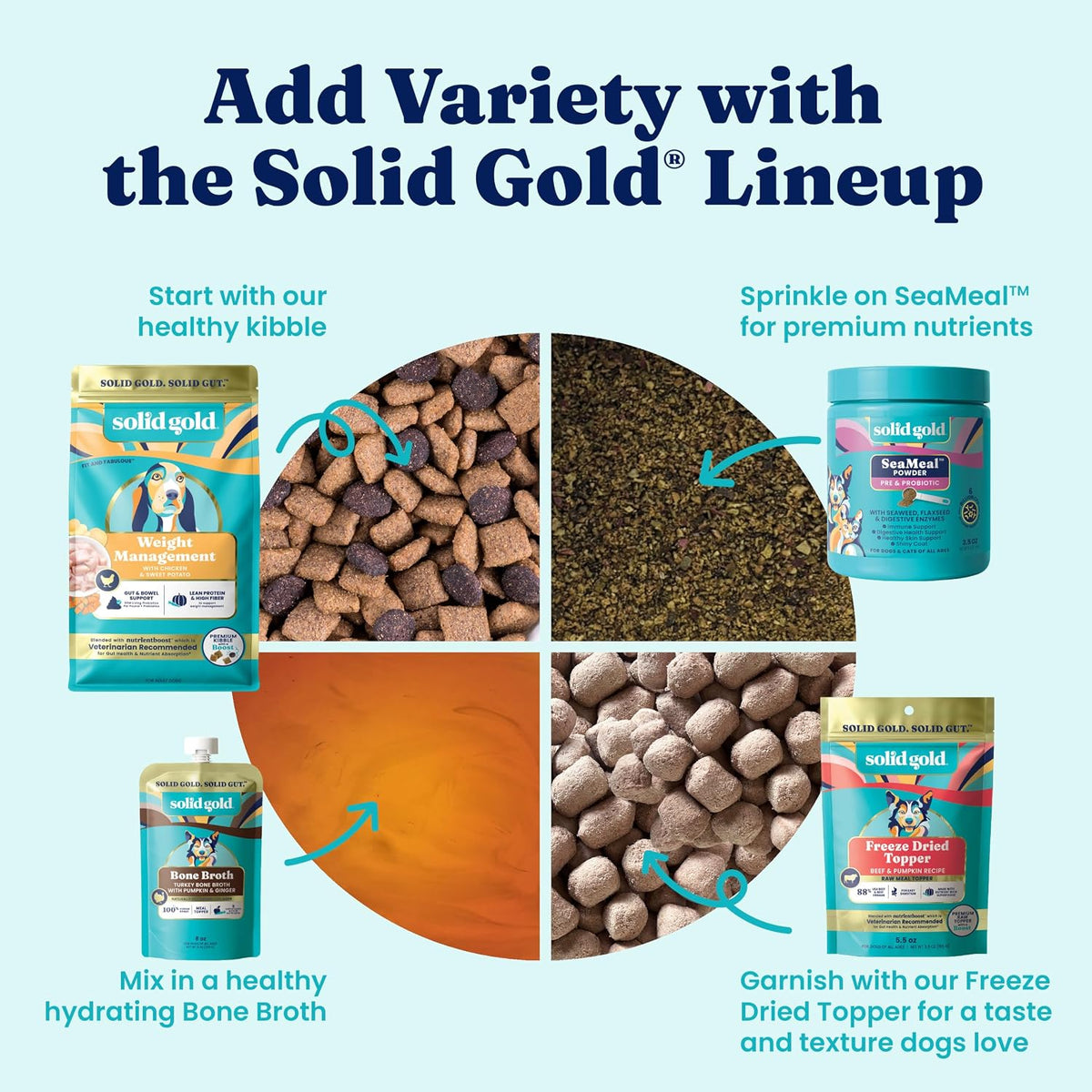Solid Gold Lamb Dry Dog Food for Adult & Senior Dogs, Probiotics, 22LB