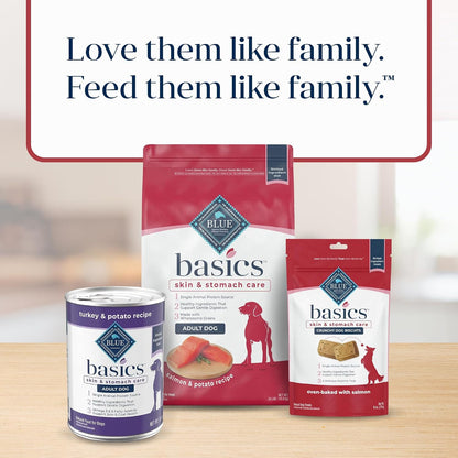 Blue Buffalo Basics Salmon Skin & Stomach Care Dog Biscuits, 6 oz