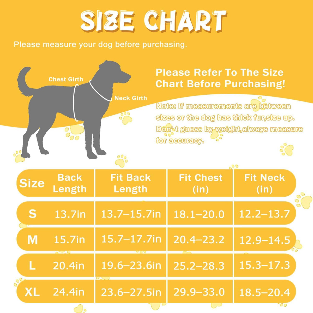 Dog Raincoat, Adjustable Puppy Rain Jacket with Hooded, Lightweight Waterproof Dog Rain Coat for Large Medium Small Dogs(Yellow, Small)
