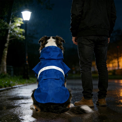 Dog Raincoat, Adjustable Puppy Rain Jacket with Hooded, Lightweight Waterproof Dog Rain Coat for Large Medium Small Dogs(Yellow, Small)