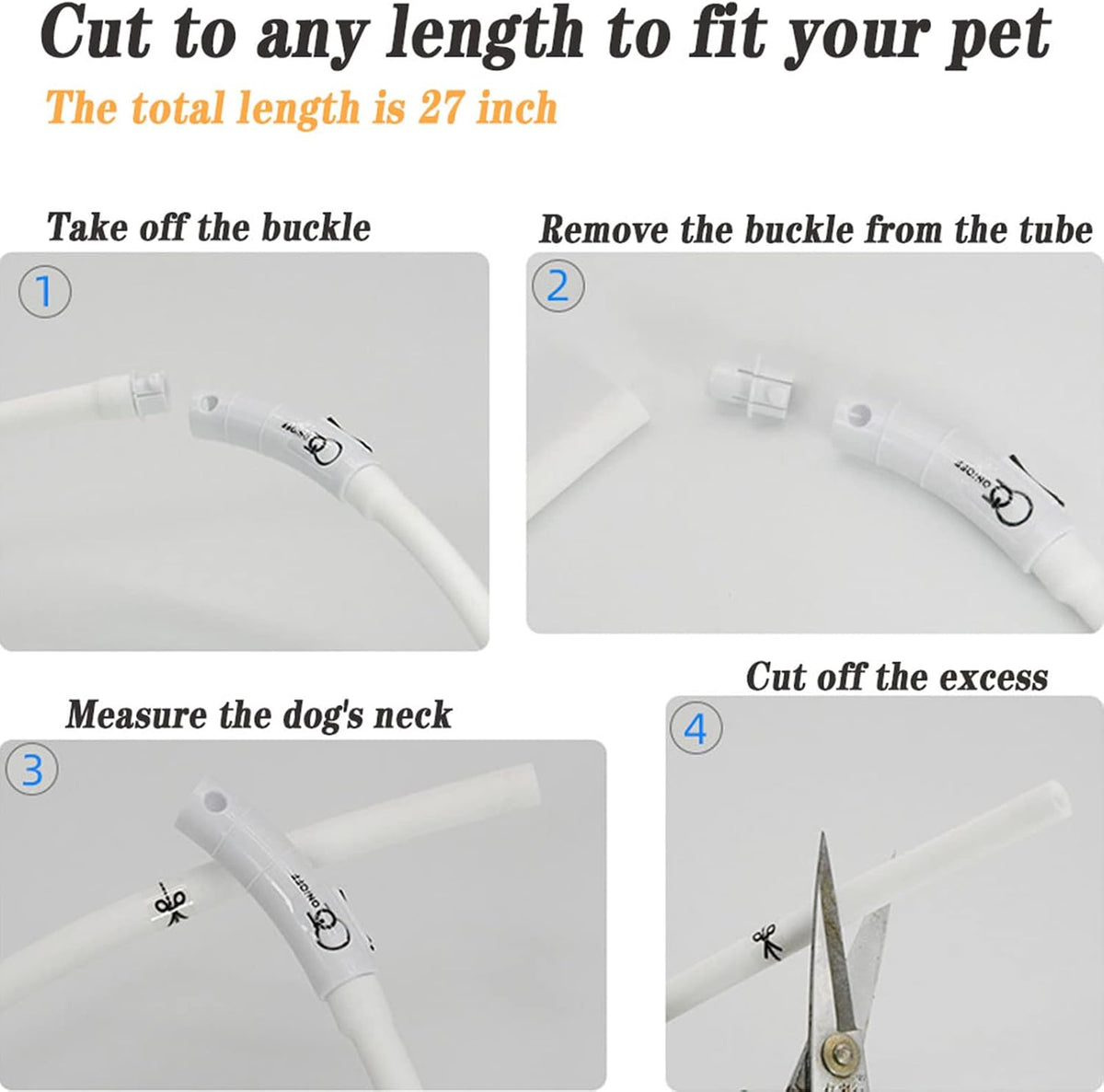 LED Dog Collar,USB Rechargeable Glowing Dog Collars, Light Up Collar Improved Pet Safety &Visibility at Night, 3 Flashing Modes,Water-Resistant LED Lighted Fits for Small Medium Large Dogs