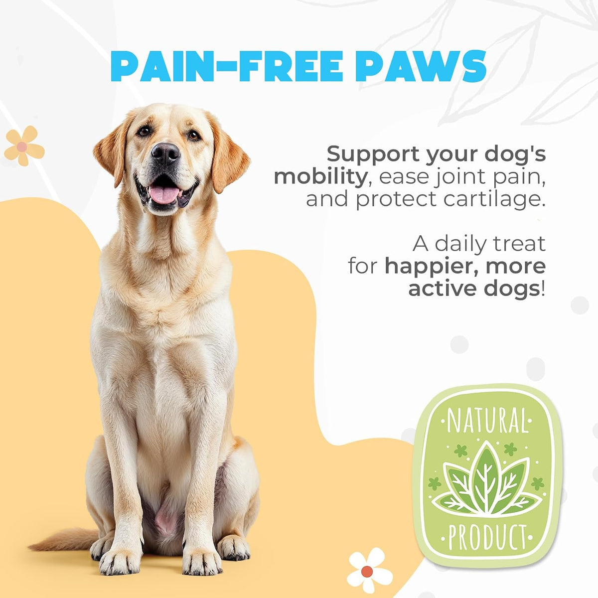 Glucosamine HCL & Hip and Joint Chews for Dogs - 150 pcs - Advanced Hip and Joint Support for Senior Dogs - with MSM & Green Lipped Mussel - Chicken