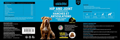 Glucosamine HCL & Hip and Joint Chews for Dogs - 150 pcs - Advanced Hip and Joint Support for Senior Dogs - with MSM & Green Lipped Mussel - Chicken