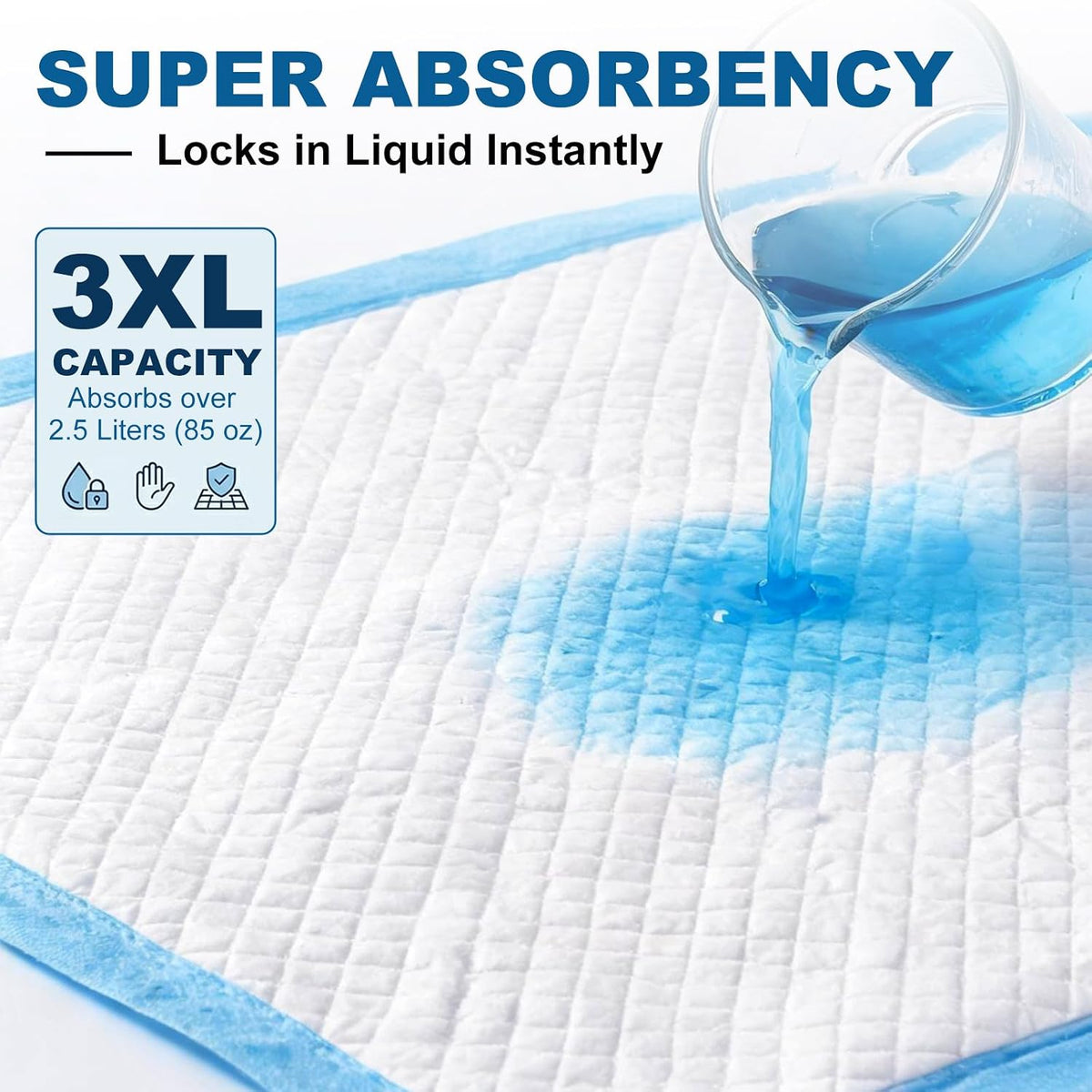 XXXL Dog Pee Pads Extra Large 36"x36", Heavy Duty XXL Puppy Pads for Large Dogs, Super Absorbent Potty Pads & Pet Training Mats