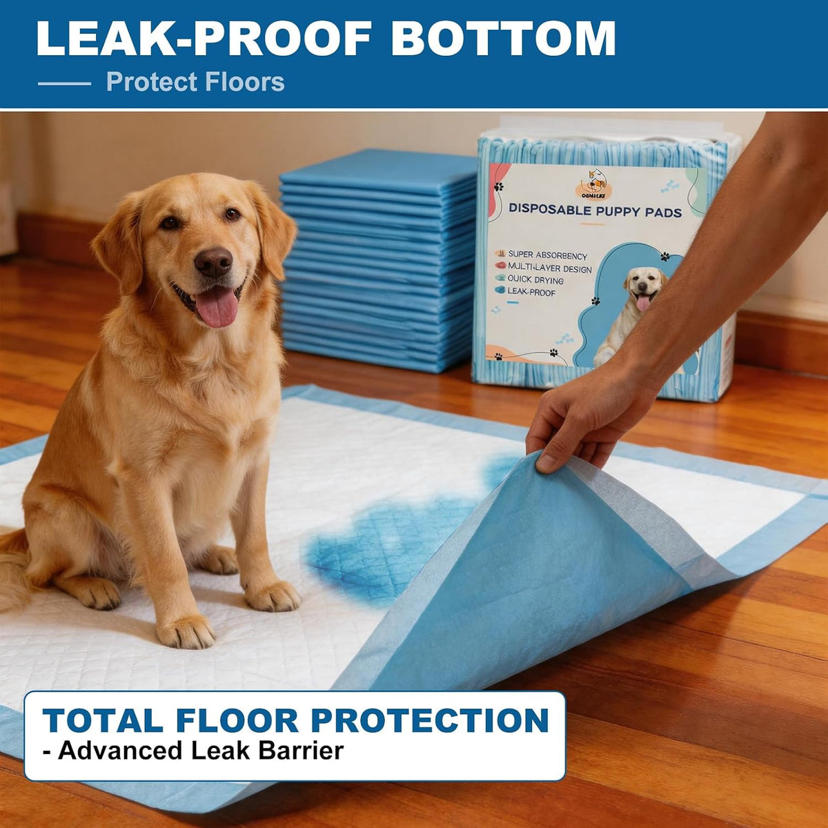 XXXL Dog Pee Pads Extra Large 36"x36", Heavy Duty XXL Puppy Pads for Large Dogs, Super Absorbent Potty Pads & Pet Training Mats