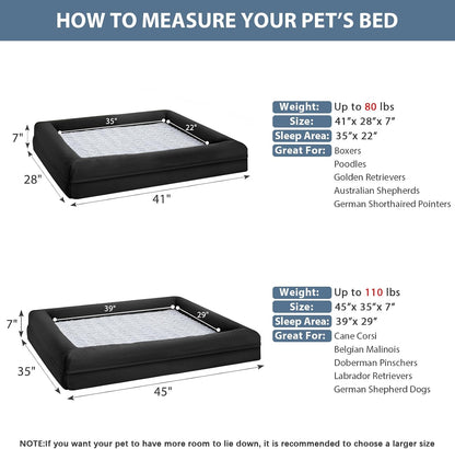 WNPETHOME XL Extra Large Orthopedic for Senior Dog Bed Comfy Sleeping