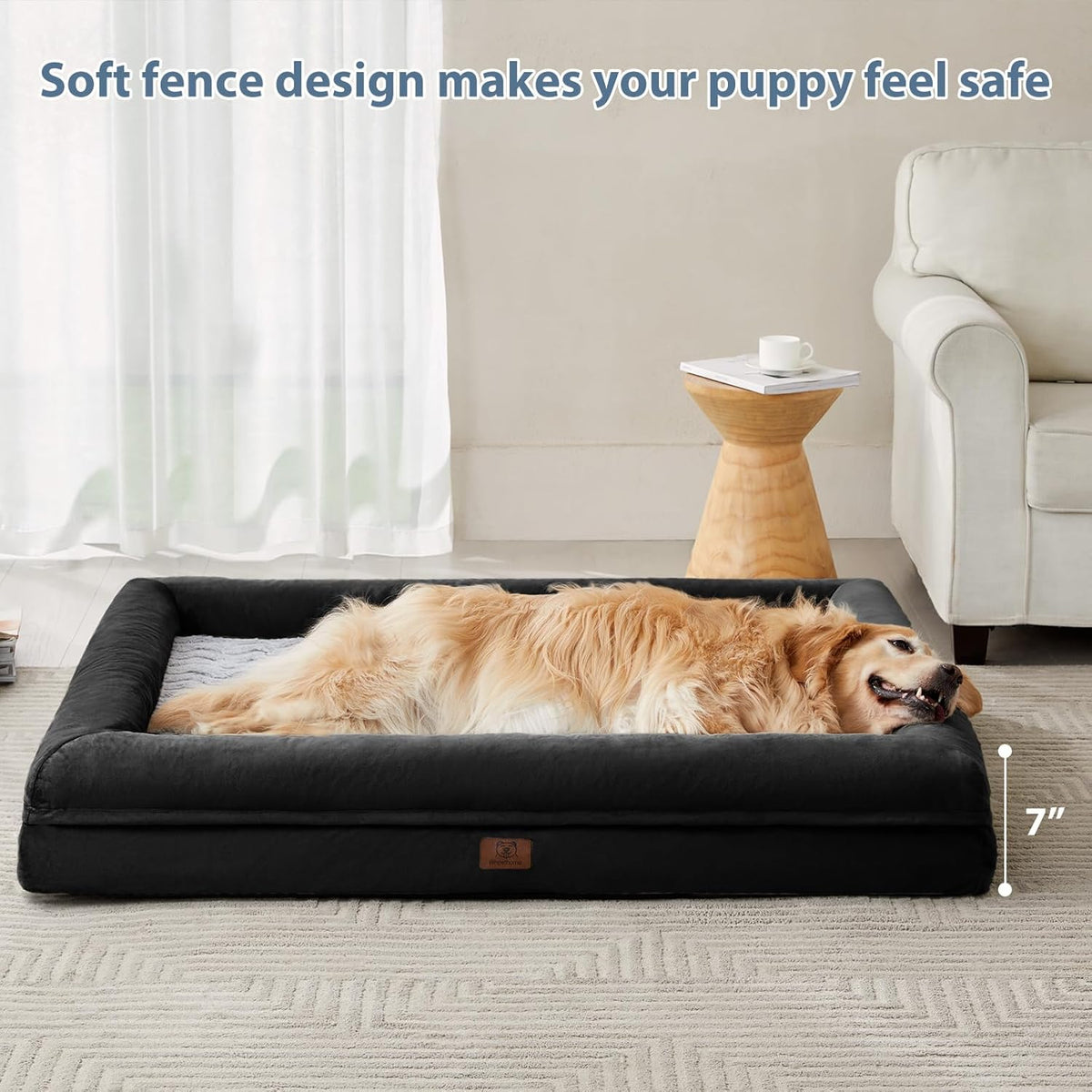WNPETHOME XL Extra Large Orthopedic for Senior Dog Bed Comfy Sleeping
