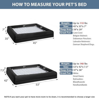 WNPETHOME XL Extra Large Orthopedic for Senior Dog Bed Comfy Sleeping
