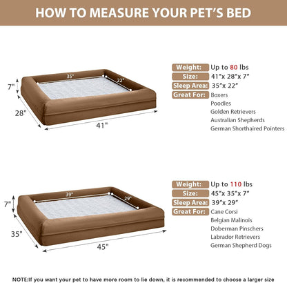 WNPETHOME XL Extra Large Orthopedic for Senior Dog Bed Comfy Sleeping