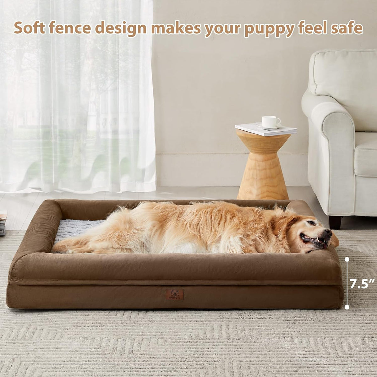 WNPETHOME XL Extra Large Orthopedic for Senior Dog Bed Comfy Sleeping
