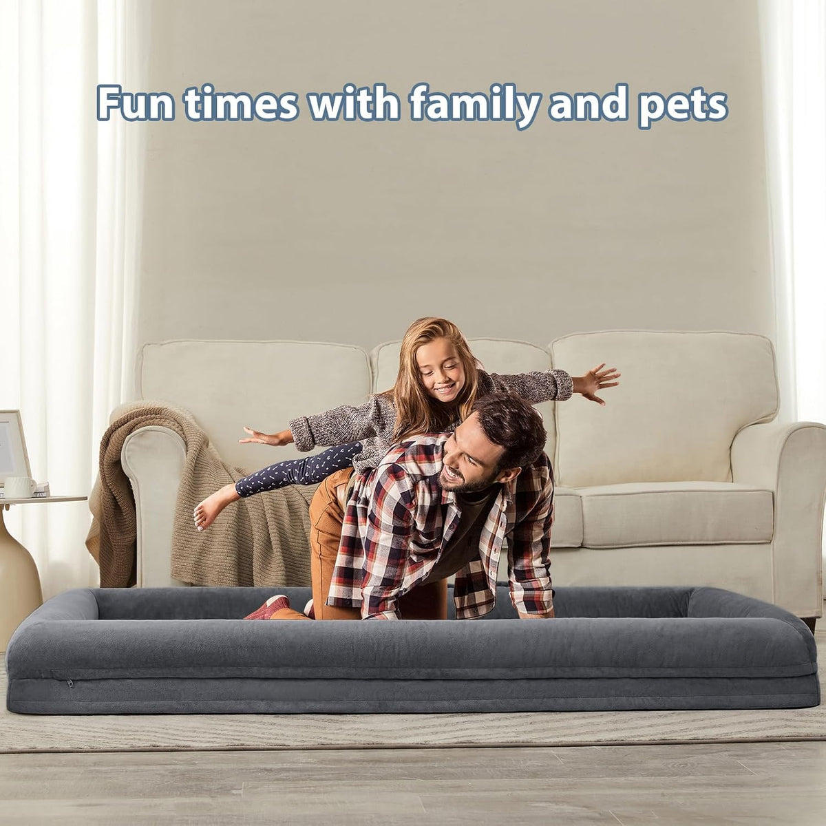 WNPETHOME XL Extra Large Orthopedic for Senior Dog Bed Comfy Sleeping