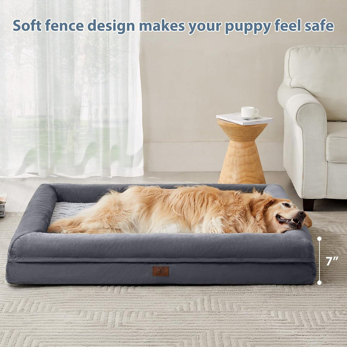 WNPETHOME XL Extra Large Orthopedic for Senior Dog Bed Comfy Sleeping
