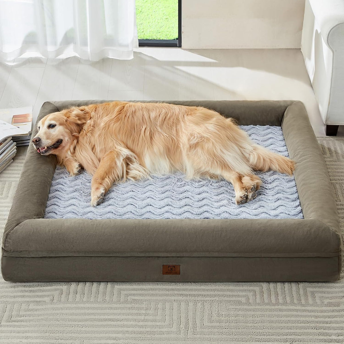 WNPETHOME XL Extra Large Orthopedic for Senior Dog Bed Comfy Sleeping