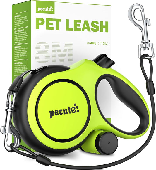 Heavy Duty Retractable Dog Leash 26ft for Large Dogs 33-110 LBS