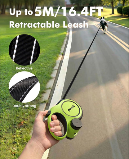 Heavy Duty Retractable Dog Leash 26ft for Large Dogs 33-110 LBS