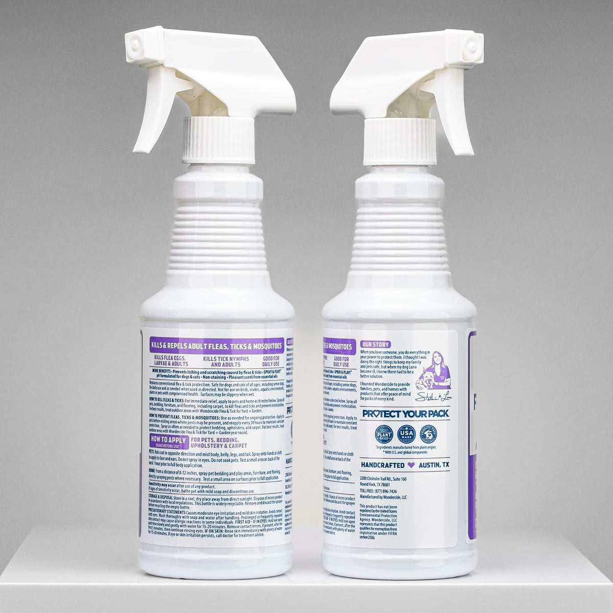 Flea Tick & Mosquito Spray for Pets & Home - Rosemary 16 fl oz