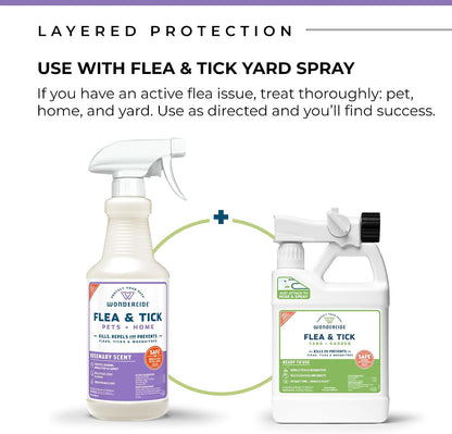 Flea Tick & Mosquito Spray for Pets & Home - Rosemary 16 fl oz