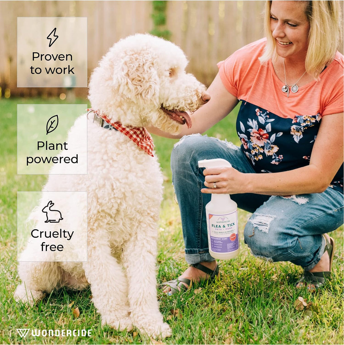 Flea Tick & Mosquito Spray for Pets & Home - Rosemary 16 fl oz