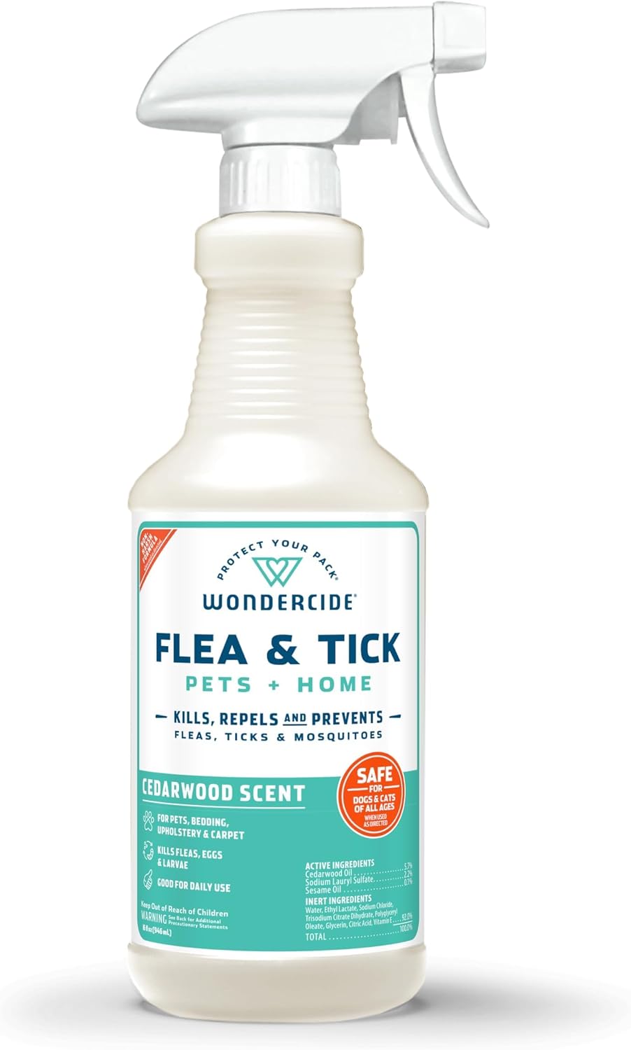 Flea Tick & Mosquito Spray for Pets & Home - Rosemary 16 fl oz