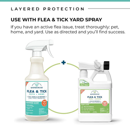 Flea Tick & Mosquito Spray for Pets & Home - Rosemary 16 fl oz
