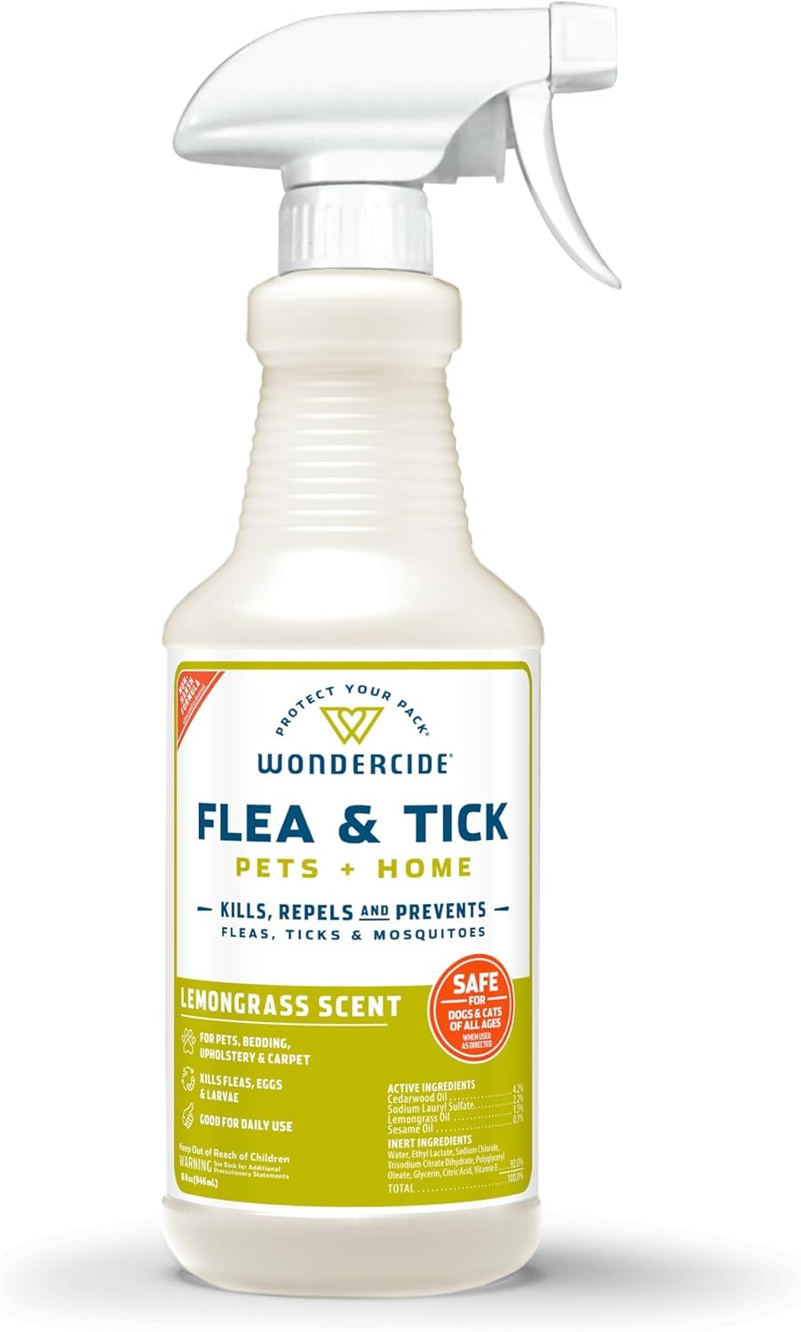 Flea Tick & Mosquito Spray for Pets & Home - Rosemary 16 fl oz