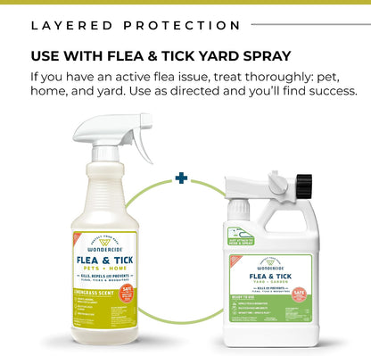 Flea Tick & Mosquito Spray for Pets & Home - Rosemary 16 fl oz