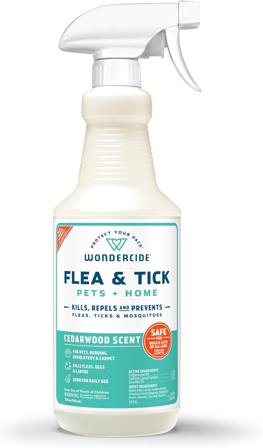 Flea Tick & Mosquito Spray for Pets & Home - Rosemary 16 fl oz