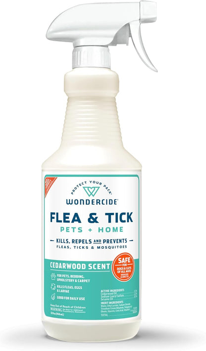 Flea Tick & Mosquito Spray for Pets & Home - Rosemary 16 fl oz