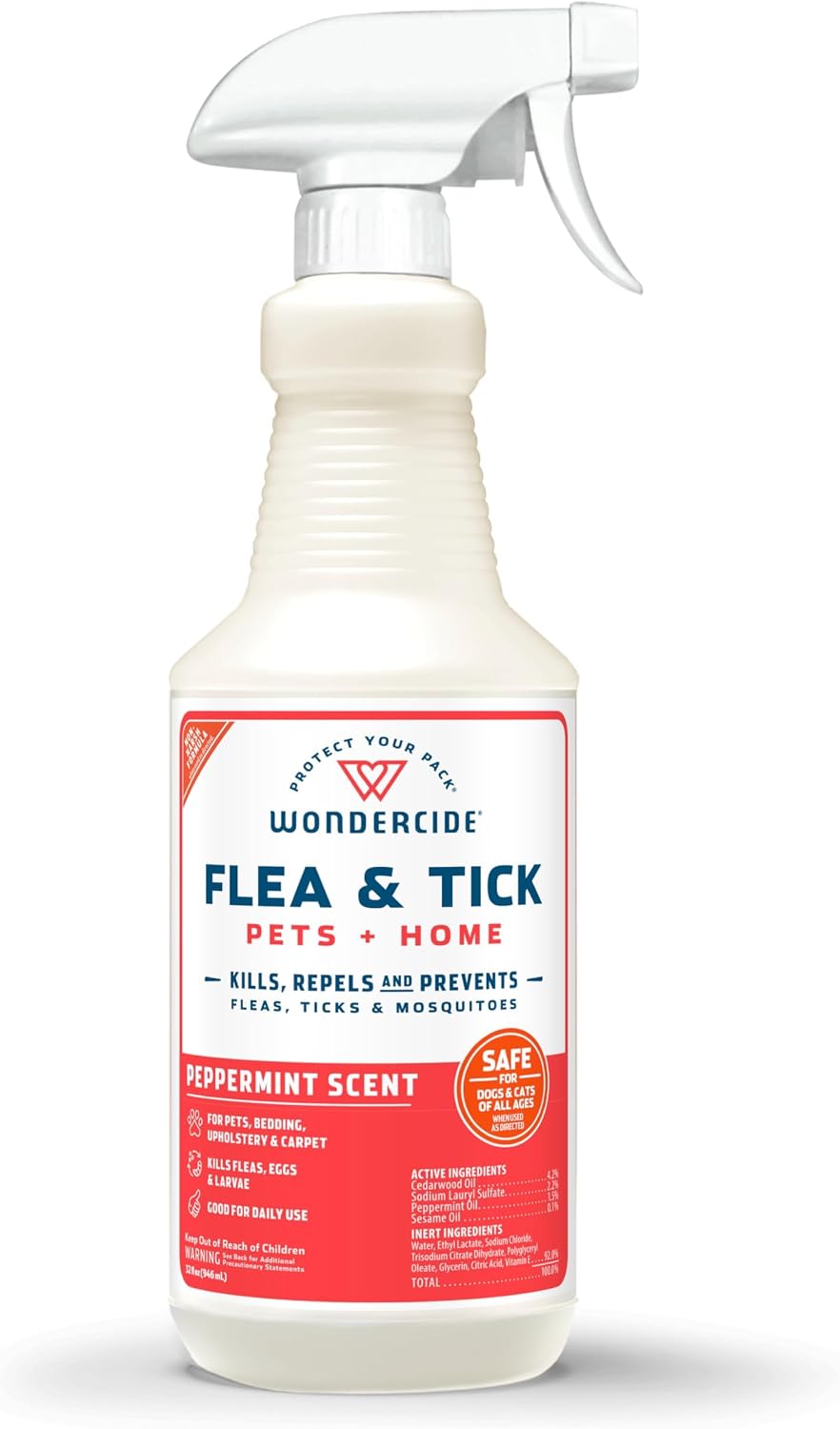 Flea Tick & Mosquito Spray for Pets & Home - Rosemary 16 fl oz
