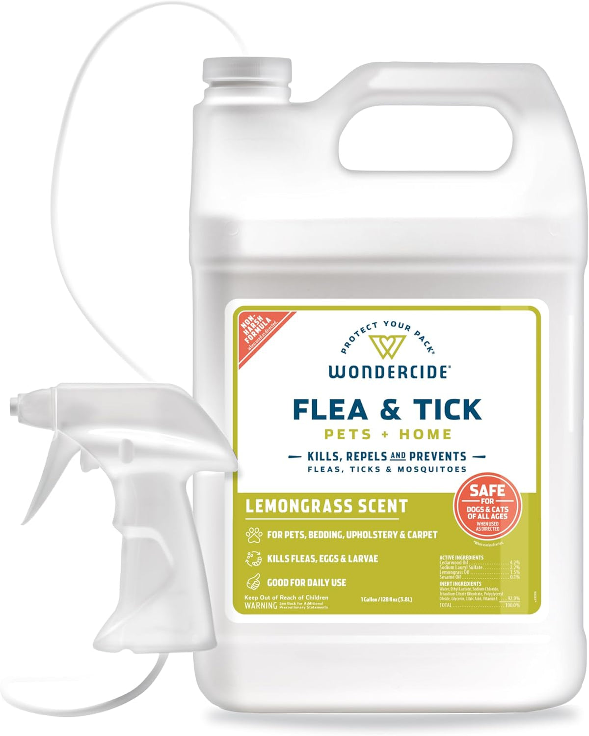 Flea Tick & Mosquito Spray for Pets & Home - Rosemary 16 fl oz