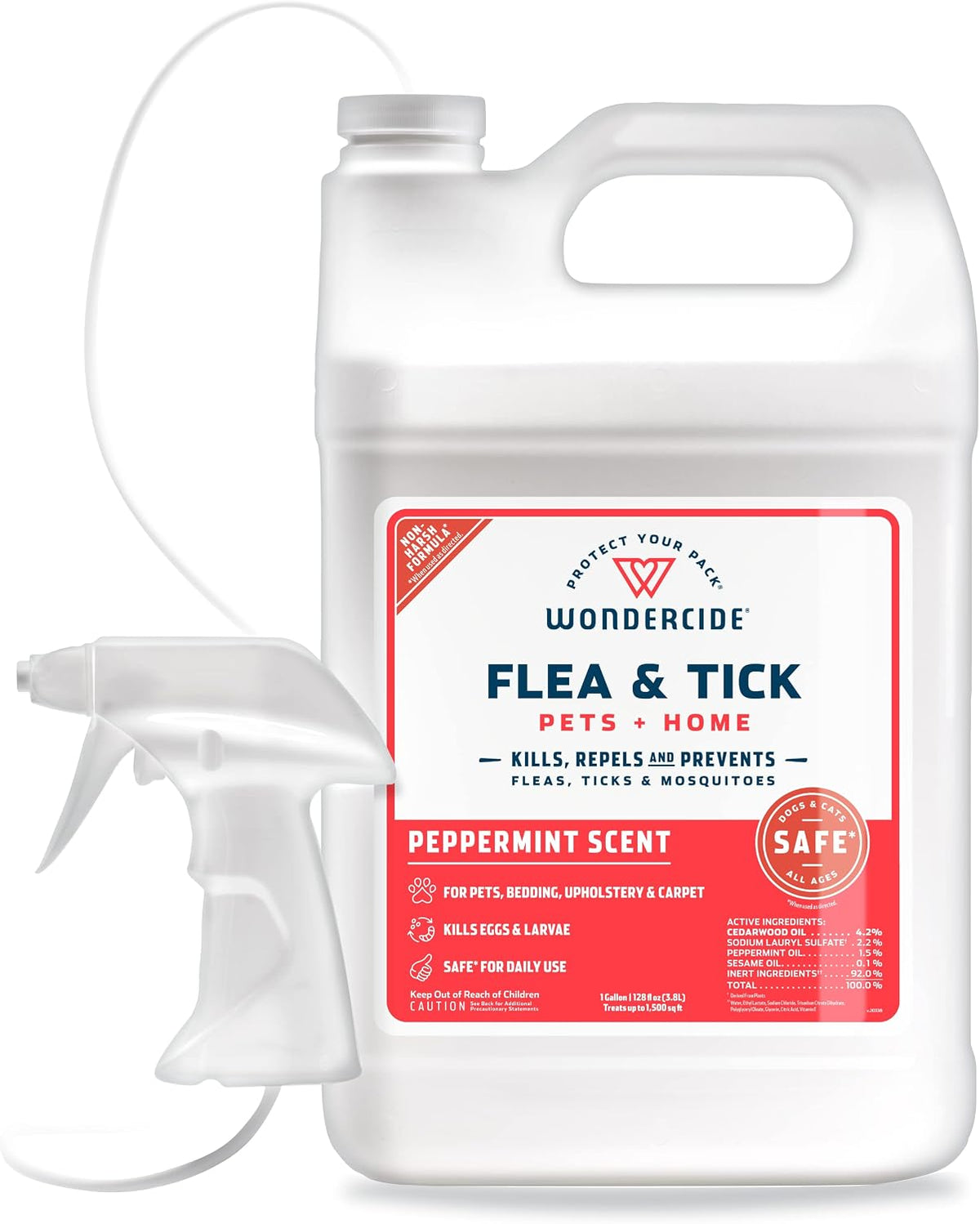 Flea Tick & Mosquito Spray for Pets & Home - Rosemary 16 fl oz