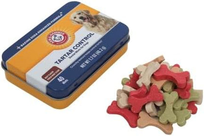 Tartar Control Dental Mints for Dogs, Beef Flavor, 40 Count