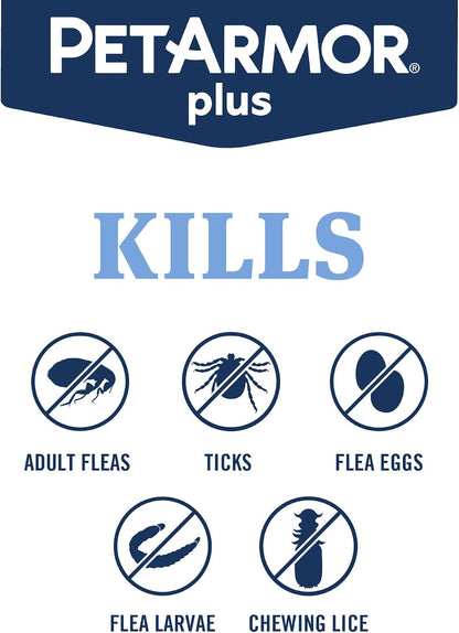Plus Flea & Tick Topical Dogs 45-88 lbs, 3-Month