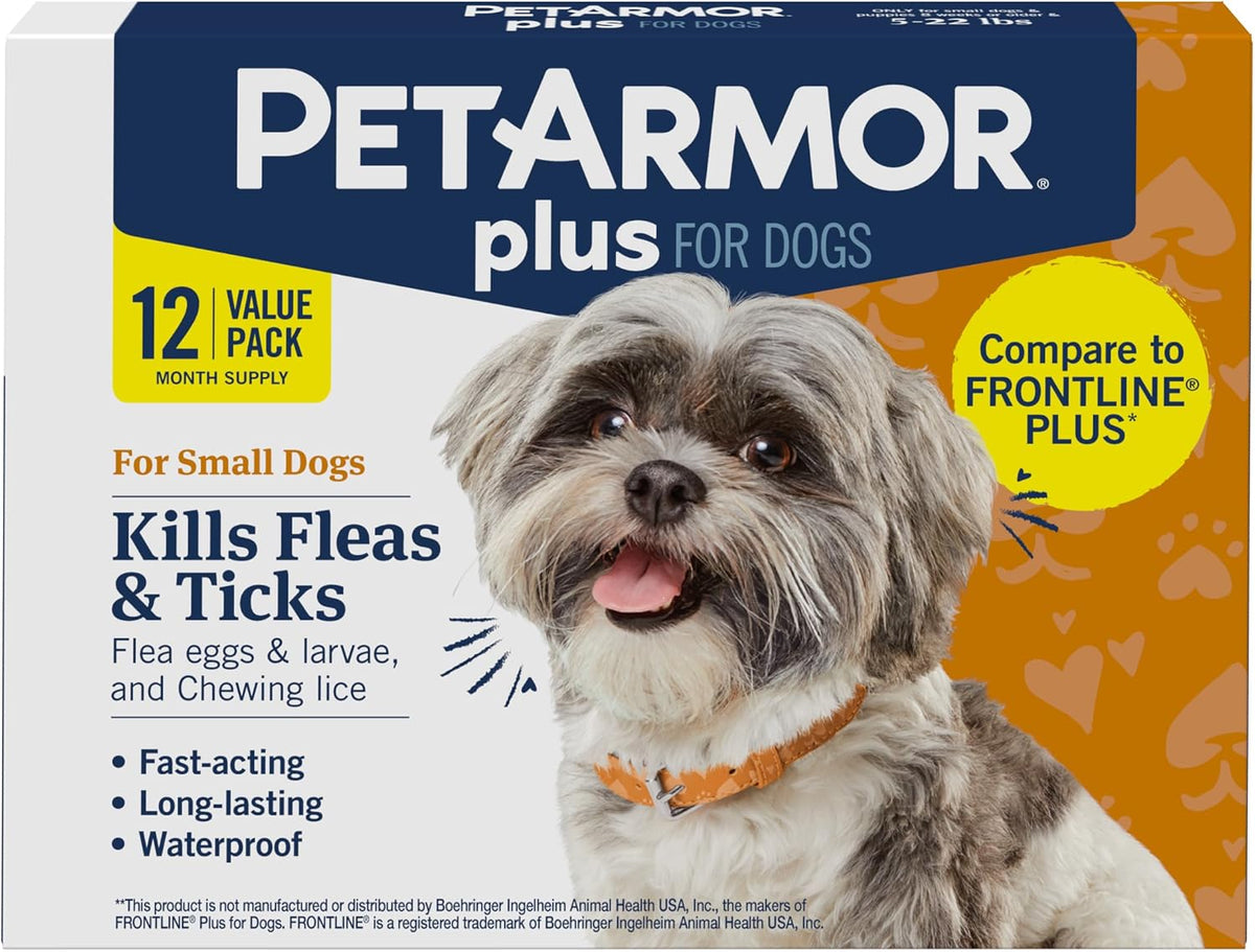 Plus Flea & Tick Topical Dogs 45-88 lbs, 3-Month