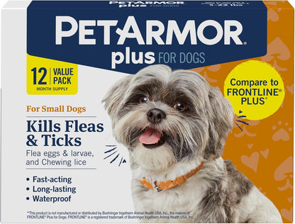 Plus Flea & Tick Topical Dogs 45-88 lbs, 3-Month