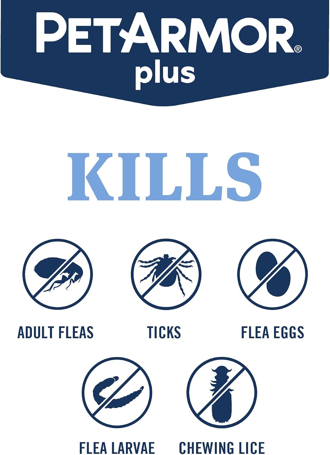 Plus Flea & Tick Topical Dogs 45-88 lbs, 3-Month