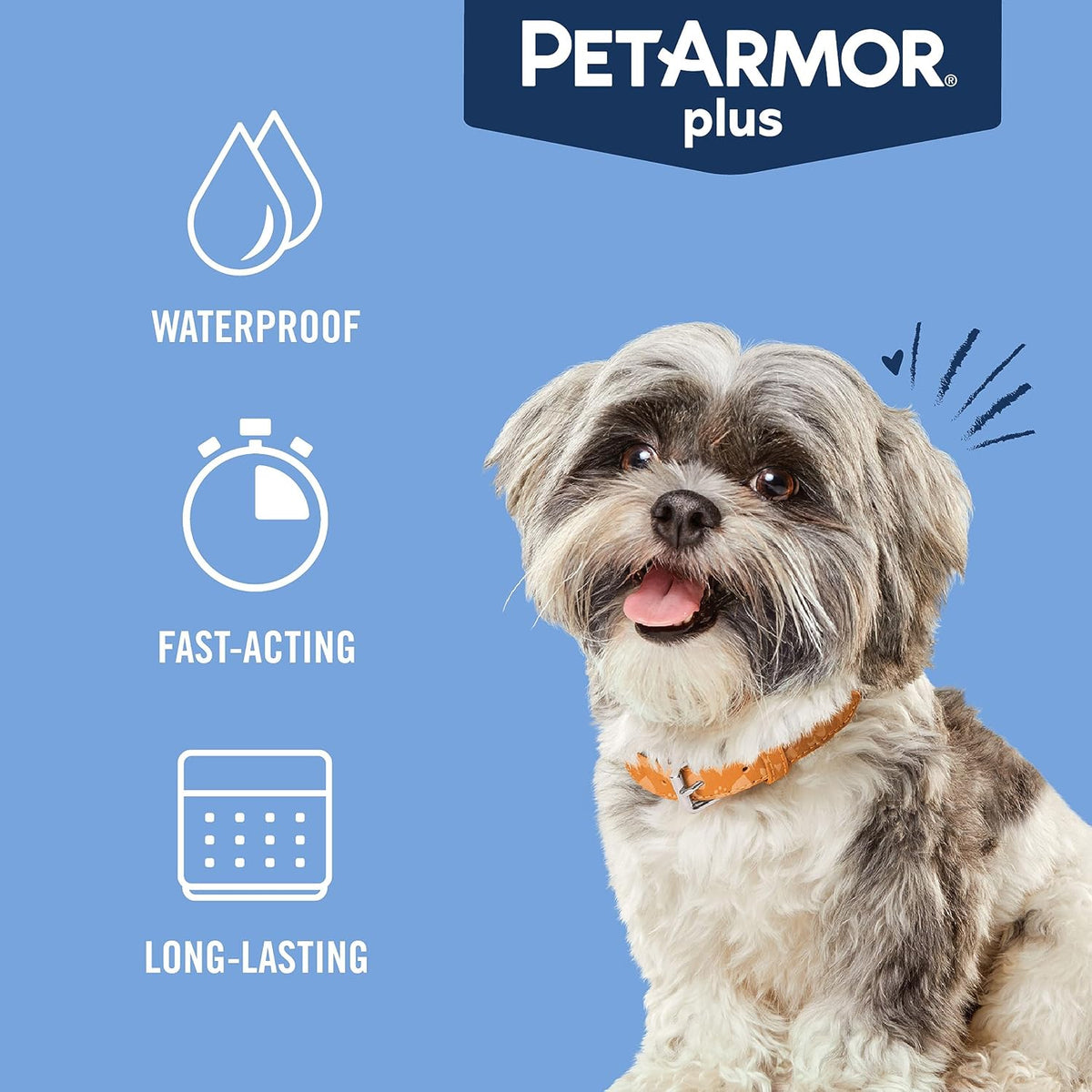 Plus Flea & Tick Topical Dogs 45-88 lbs, 3-Month