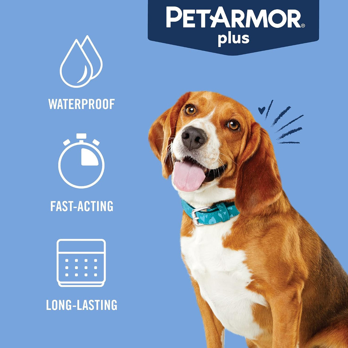 Plus Flea & Tick Topical Dogs 45-88 lbs, 3-Month