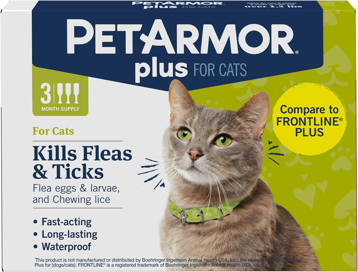 Plus Flea & Tick Topical Dogs 45-88 lbs, 3-Month