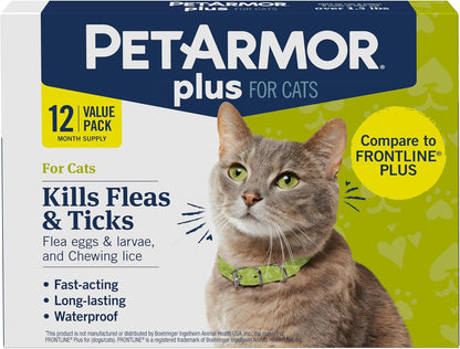Plus Flea & Tick Topical Dogs 45-88 lbs, 3-Month