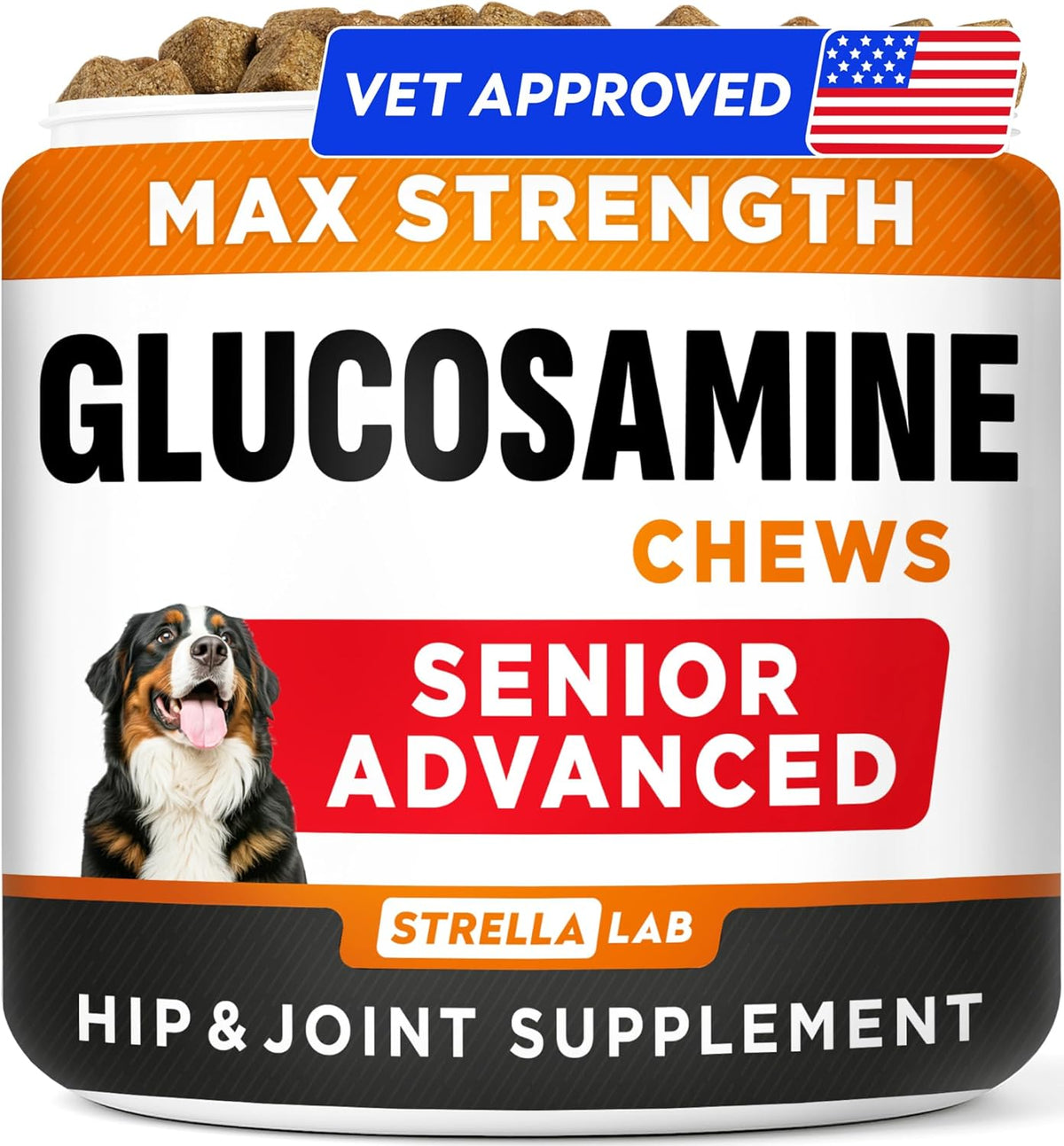 Advanced Glucosamine for Senior Dogs, Chondroitin Joint Support