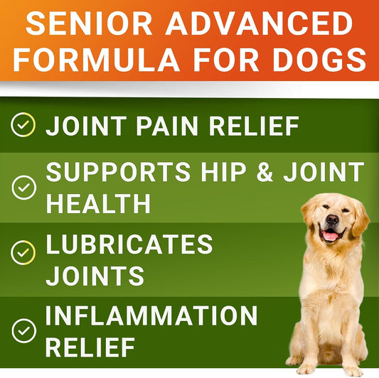 Advanced Glucosamine for Senior Dogs, Chondroitin Joint Support