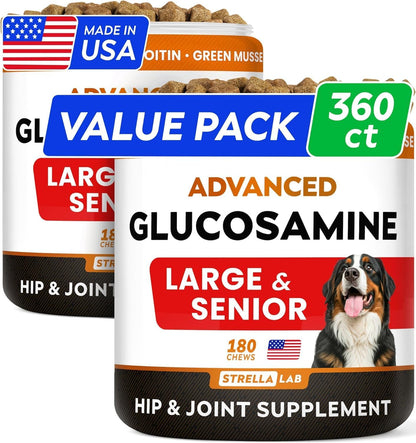 Advanced Glucosamine for Senior Dogs, Chondroitin Joint Support