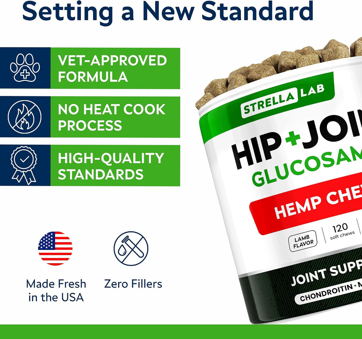 Advanced Glucosamine for Senior Dogs, Chondroitin Joint Support