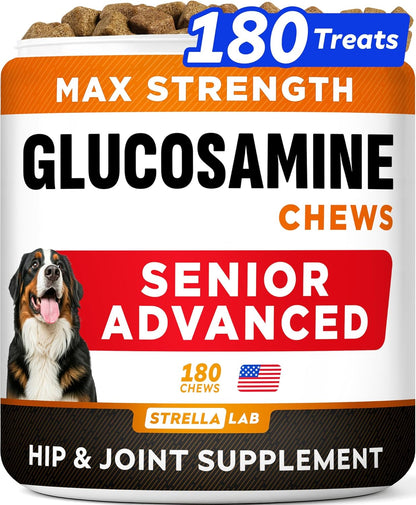 Advanced Glucosamine for Senior Dogs, Chondroitin Joint Support