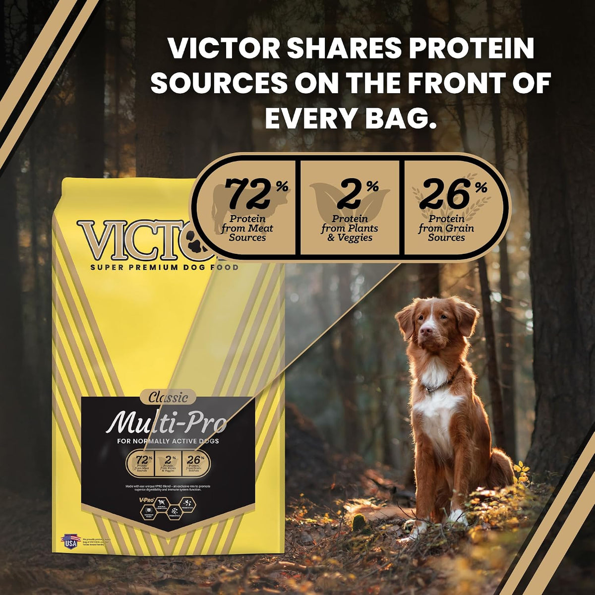 Multi-Pro Gluten Free Dry Dog Food - Beef, Chicken & Pork, 5 lb